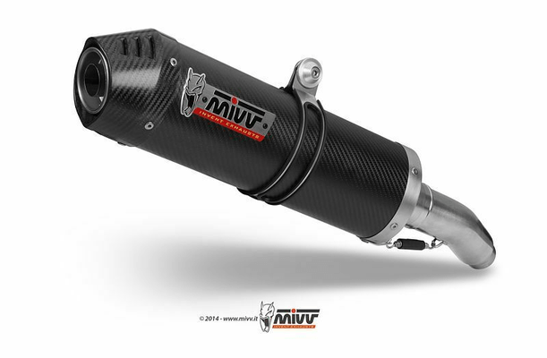 Pièces Quad & Motos - Pièces communes - Silencieux double MIVV Oval Carbon Cap carbone Yamaha XT660 X/R/Z