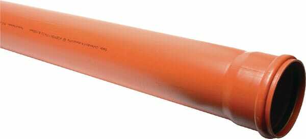 Pièces agricoles - Hydraulique - Tube PVC 125 mm x 5,0 m