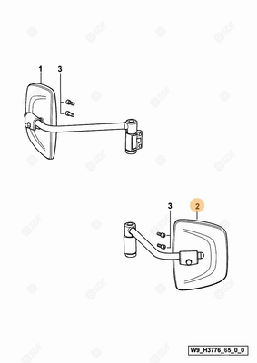 Pièces agricoles - Cabine et structure - RETROVISEUR