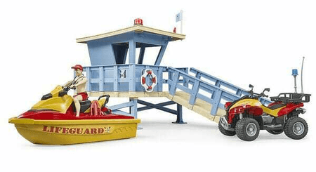 Loisirs - Jouets - Poste de secours avec quad et jet ski, Bworld