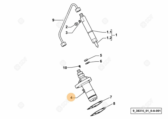 Pièces agricoles - Pieces moteur - POMPE INJECTION Deutz-Fahr origine