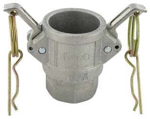 Pièces agricoles - Hydraulique - Camlock Type D 2-1/2" filetage femelle en acier inoxydable