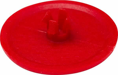 Pièces agricoles - Hydraulique - Bouchon clips coloré rouge -