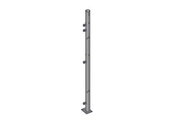 Accessoires et options matériel  - Matériel d'élevage - autre - POTEAU PLATINE DEPORTEE BOUT DE MUR (BOX)