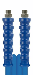 Pièces agricoles - Hydraulique - Tuyau à haute pression 25 m 2SC DN10 bleu 3/8" filetage mâle, avec coulissement à billes