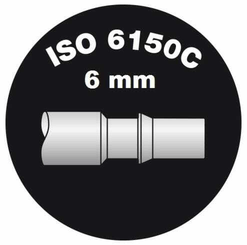 Pièces agricoles - Pièce pneumatique - Raccord rapide à sertir 10mm