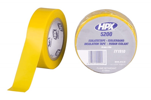 Pièces Quad & Motos - Outillage - Ruban adhésif isolant HPX jaune 19mm x 10m