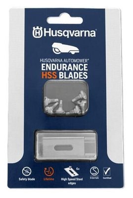 Pièces agricoles - Jardin et forêt pièce origine - Lot de 6 lames HSS Endurance, Husqvarna