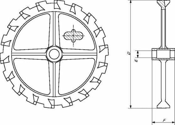 Pièces agricoles - Travail du sol - Bague à cames 550 mm GGG