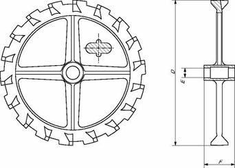 Pièces agricoles - Travail du sol - Bague à cames 550 mm GGG