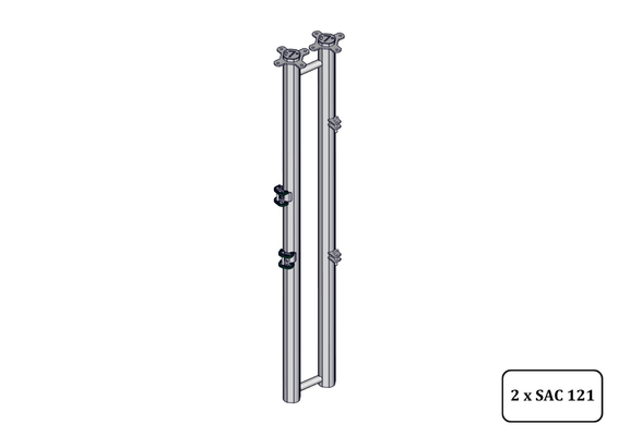 Accessoires et options matériel  - Matériel d'élevage - autre - DOUBLE POTEAU -7- ANTI RECUL ANTI-HORAIRE A SCELLER V2