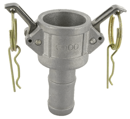 Pièces agricoles - Hydraulique - Extrémité de tuyau Camlock Type C 6" en aluminium