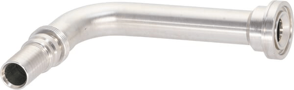 Pièces agricoles - Hydraulique - Raccord à sertir 4SH-DN25 avec bride ø47,6 mm 90° H175