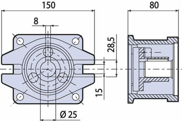 Pièces agricoles - Pièce Pulvérisateur - Lanterne flens-OMP/OMR 25 mm