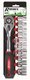 KIT CLIQUET A DOUILLE 1/2" + 10 DOUILLES