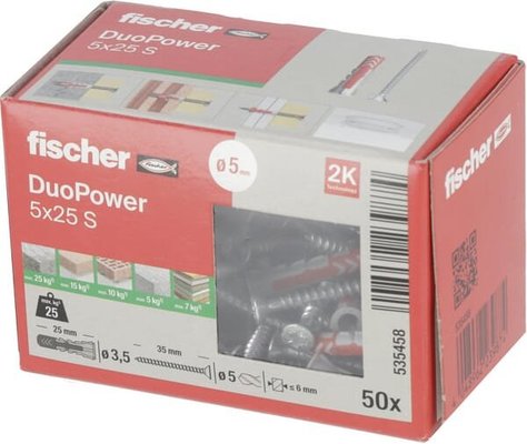 Pièces agricoles - Fasteners - Prise Duopower 5x25 S 50pcs