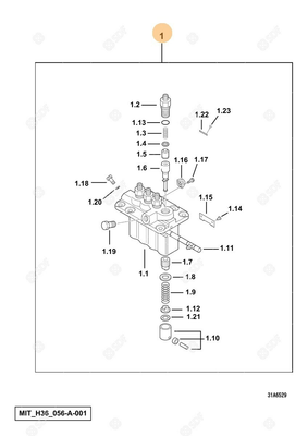 Pièces agricoles - Pieces moteur - POMPA INIEZIONE Deutz-Fahr origine