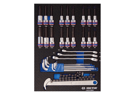 Outils - Outils divers - Module mousse + PP 31 pièces Torx-Mâles-tuyauter