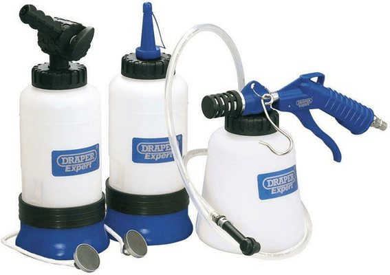Pièces Quad & Motos - Outillage - Purgeur de frein pneumatique DRAPER avec base magnétique
