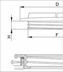 Pièces agricoles - Pièce Pulvérisateur - Couvercle de réservoir 455mm