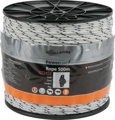 Pièces agricoles - Cloture,Jardin & Sylviculture - Cord.PowerLine tressé blc 500m