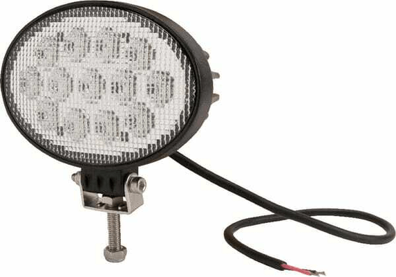 Pièces agricoles - Eclairage - Phare de travail LED rond 36W 3510lm, 10/30V,, 144x69.4x98mm, faisceau large 13 LED Kramp