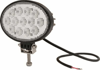 Pièces agricoles - Eclairage - Phare de travail LED rond 36W 3510lm, 10/30V,, 144x69.4x98mm, faisceau large 13 LED Kramp
