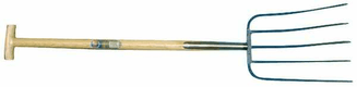 Fourche à fumier 5 dents avec manche