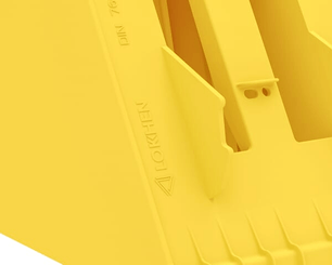 Pièces agricoles - Pièce divers - Cale de roue Crowny® 53, jaune, homologuée, thermoplastique