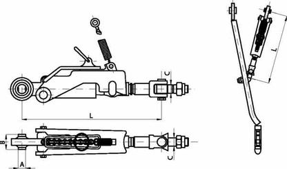 Pièces agricoles - Tracteur pièce adaptable - Ensemble stabilisateur