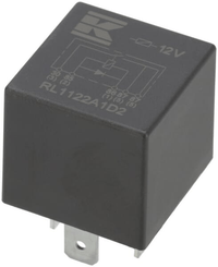 Pièces agricoles - Eclairage - Mini relais 12V, double contact à fermeture, 2x20A, diode, sans support