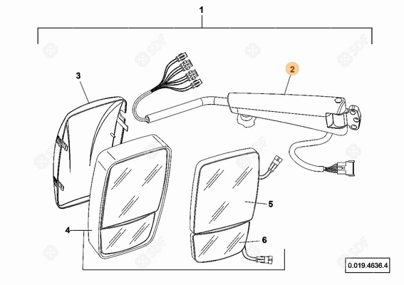 Pièces agricoles - Cabine et structure - SUPPORT