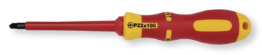 Tournevis isolé 1000 volts double empreinte fente - PZ1 (par 1)