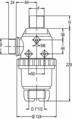 Pièces agricoles - Pièce Pulvérisateur - Filtre d'aspiration 1 1/2"M 150 l/min 50 mailles