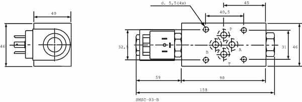 Pièces agricoles - Hydraulique - Clapet antiret. él.KRMSC-03W-1