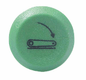 Interrupteur poussoir, abaissement du relevage, rond, vert