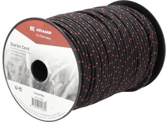 Pièces agricoles - Moteurs pièce adaptable - Cordon de lanceur 4,5 mm x 100 m noir