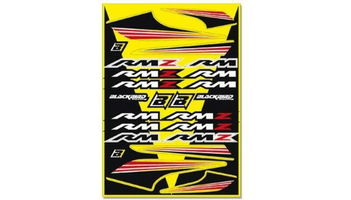 Pièces Quad & Motos - Equipement véhicule - Planche de stickers BLACKBIRD Suzuki