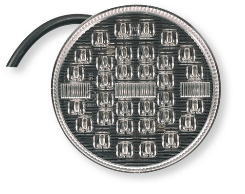 Automobile - Consommables et accessoires auto. - Feu arrière rond Ø 93 mm 3 fonctions 12-24 volts LED pré-cablé avec câble 0.50 m. (par 1)