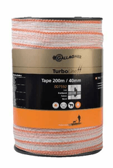 Pièces agricoles - Cloture,Jardin & Sylviculture - TurboLine large bande 40 mm 200 m blanc