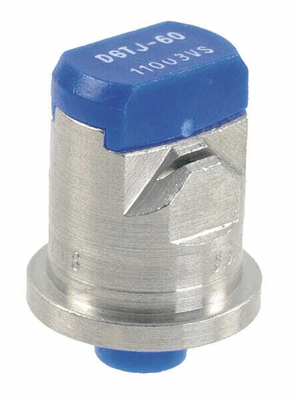 Pièces agricoles - Pièce Pulvérisateur - Buse à double jets plat DGTJ 110° 03 bleu acier inoxydable TeeJet