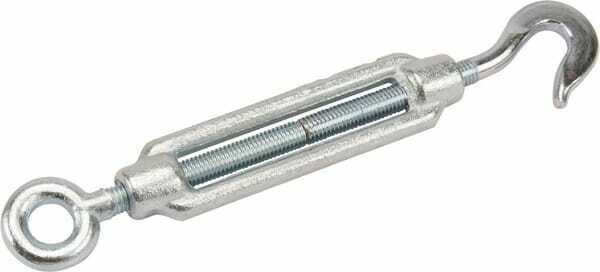 Pièces agricoles - Fasteners - Tendeur ouvert 1 oeillet 1 crochet M10