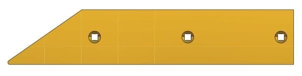 Pièces agricoles - Machines - Versoir 1 point D 675x130