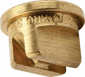 Pièces agricoles - Pièce Pulvérisateur - Buse de bordure TP 110° 4 dorée laiton TeeJet
