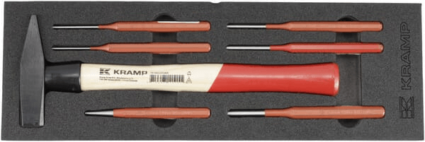 Outils - Outils divers - Ensemble marteau et poinçon 7 pièces