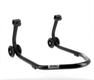 Béquille arrière BIHR Home Track supports en "V" noir mat roues noir