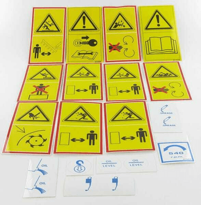 Pièces agricoles - Machines - Jeu d'autocollants