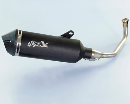 Pièces Quad & Motos - Pièces communes - Pot d'échappement POLINI Maxi-Scooter Aluminium noir - Honda