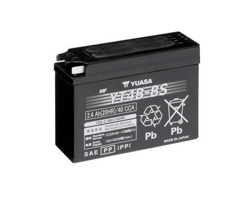 Pièces Quad & Motos - Electrique - Batterie YUASA sans entretien avec pack acide - YT4B-BS