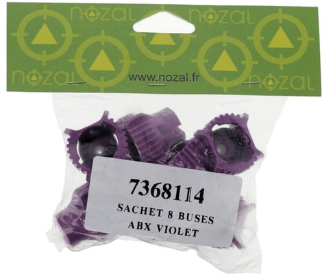 Pièces agricoles - Pièce Pulvérisateur - Jeu de buses à jet plat (8 pcs) ABX 80° 025 violet